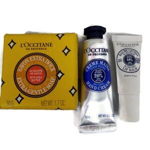 L'Occitane LIMITED EDITION 5% Shea Butter Golden Latte set X 3 NEW